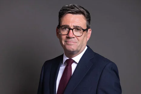 Headshot or formal portrait of Andy Burnham