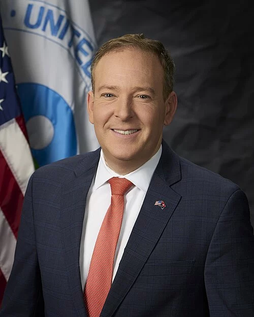 Headshot or formal portrait of Lee Zeldin