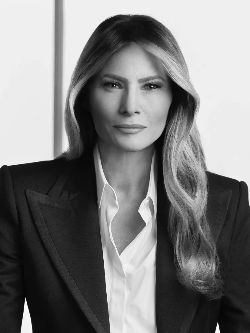 Headshot or formal portrait of Melania Trump