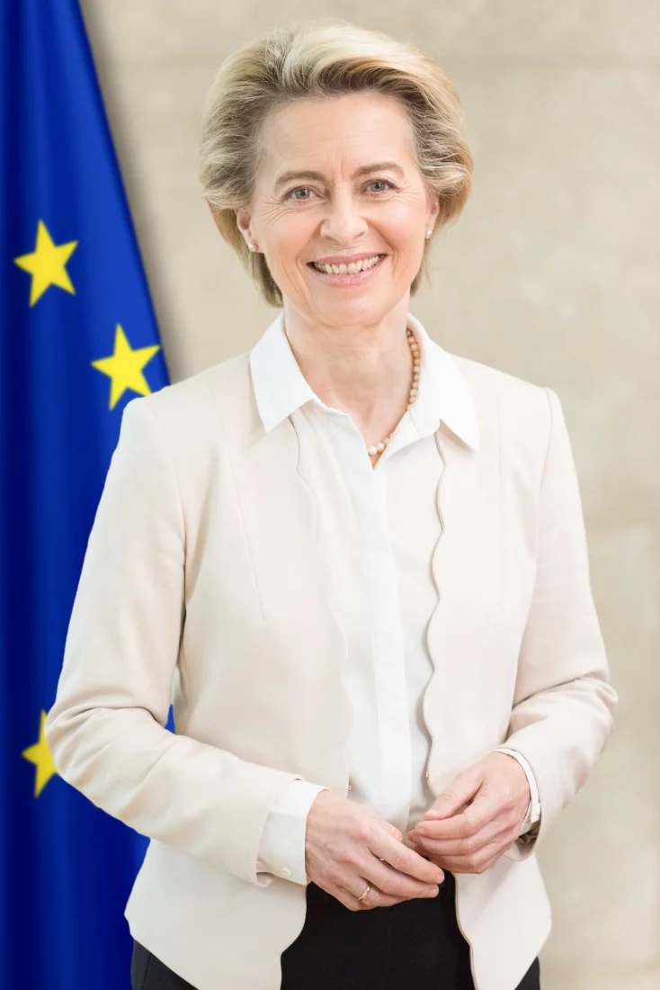 Headshot or formal portrait of Ursula von der Leyen